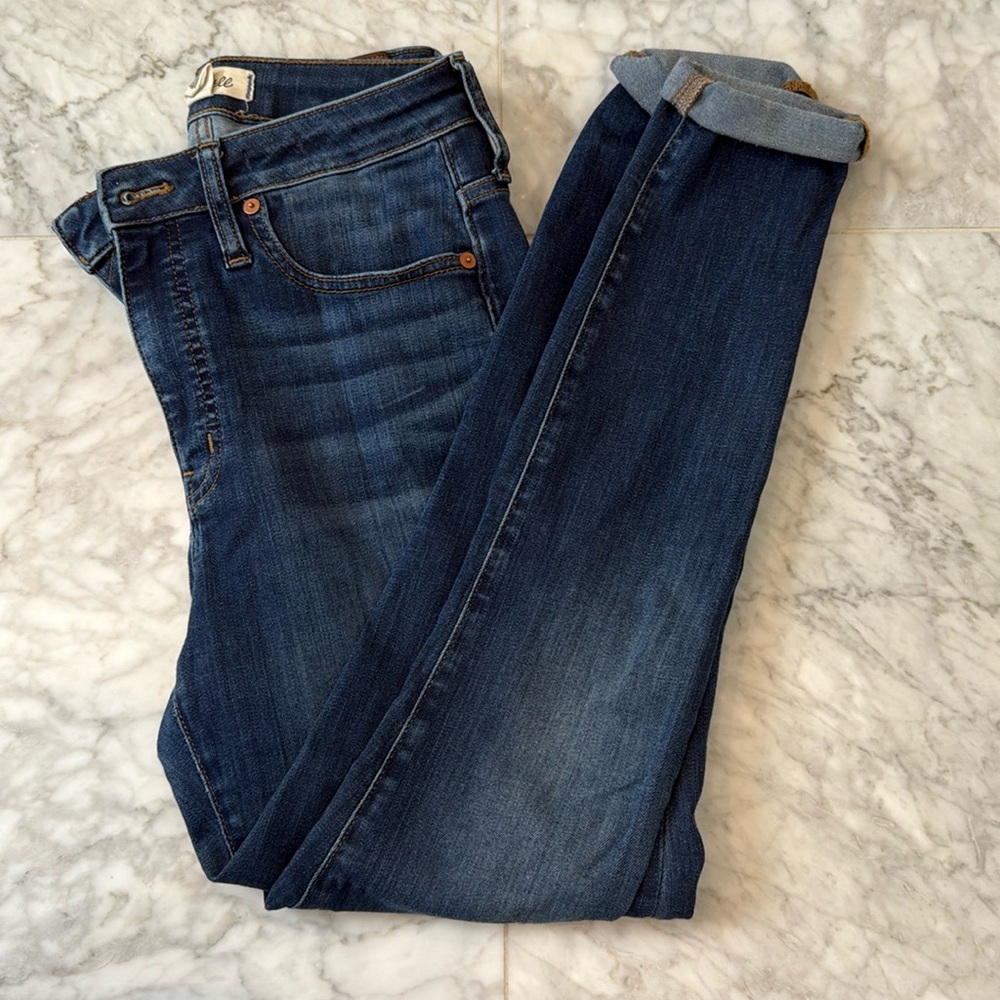 NWT Madewell Women's Curvy High-Rise Skinny Blue Jeans size 26